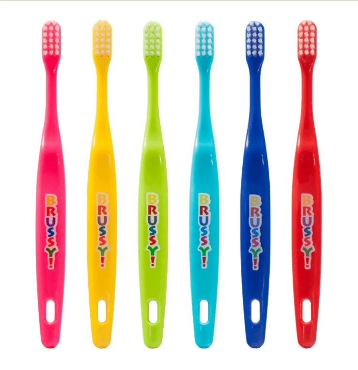 BRUSSY! Children Toothbrush Yellow Soft 12pcs (128701) - Image 2