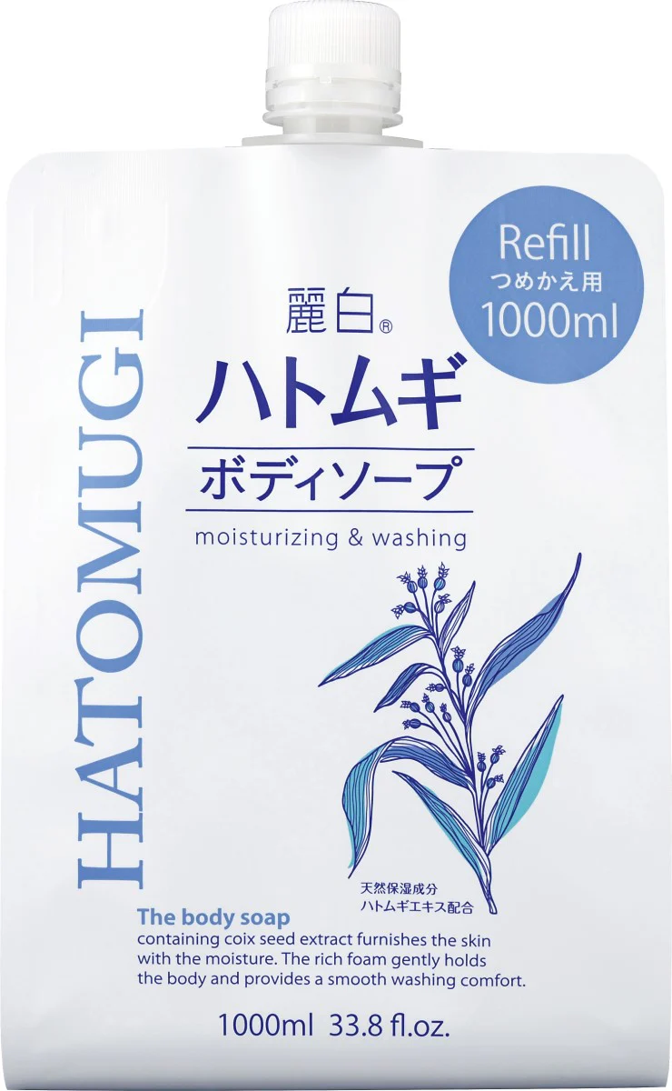 Kumano Reihaku Hatomugi Body Wash Refill Big 1L (127141)