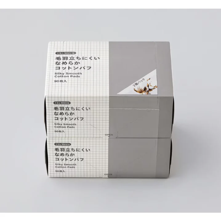 Welcia Facial Cotton Puff 90Px2 (129653)